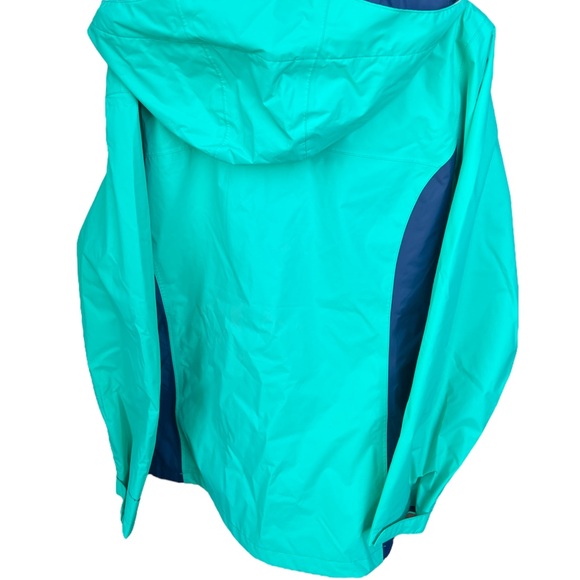 Columbia Arcadia II Plus Size Emerald and Midnight Blue Jacket | 2XL Raincoat - Picture 15 of 15